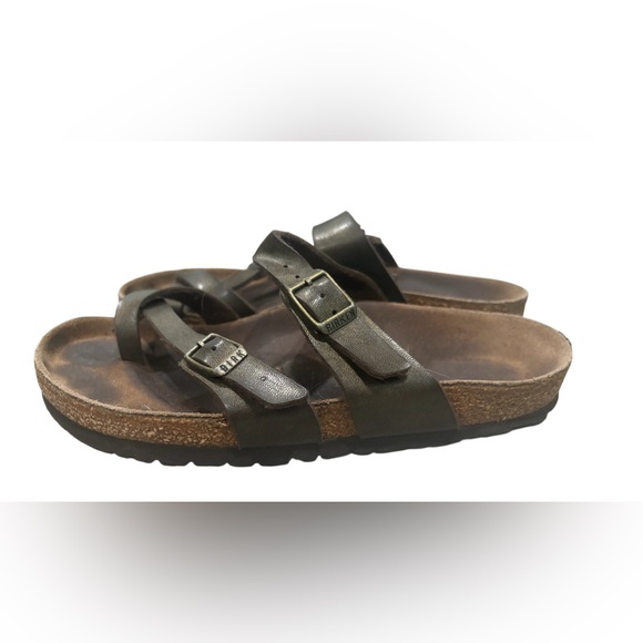 Birkenstock Women Mayari Toe Loop Sandal Bronze Birko Flor Size 37 6-6.5 - Picture 1 of 5
